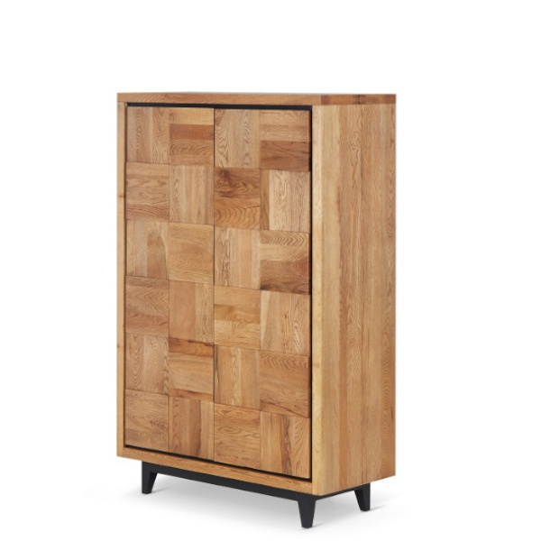 Meuble Haut 2 Portes Oke 80 Cm - Chêne - Installation Facile