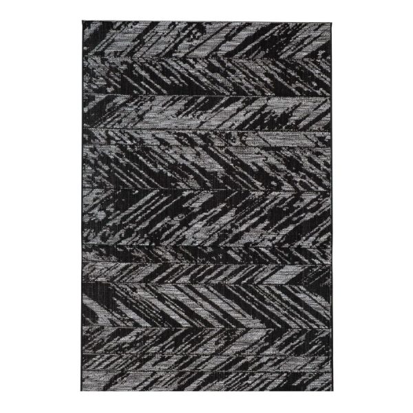 Tapis Evora noir intérieur et extérieur