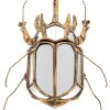 Scarabée rhinocéros mural et miroirs
