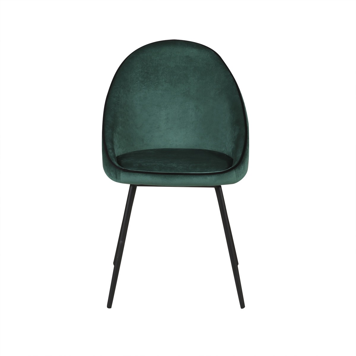 Chaise Mondo velours vert
