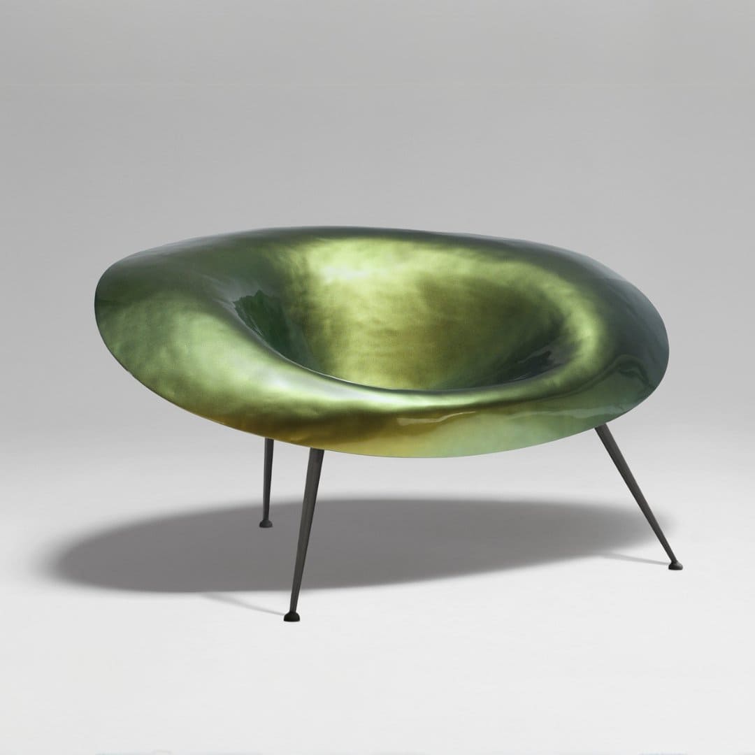 Fauteuil Nido vert iridescent