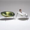 Fauteuil Nido vert iridescent