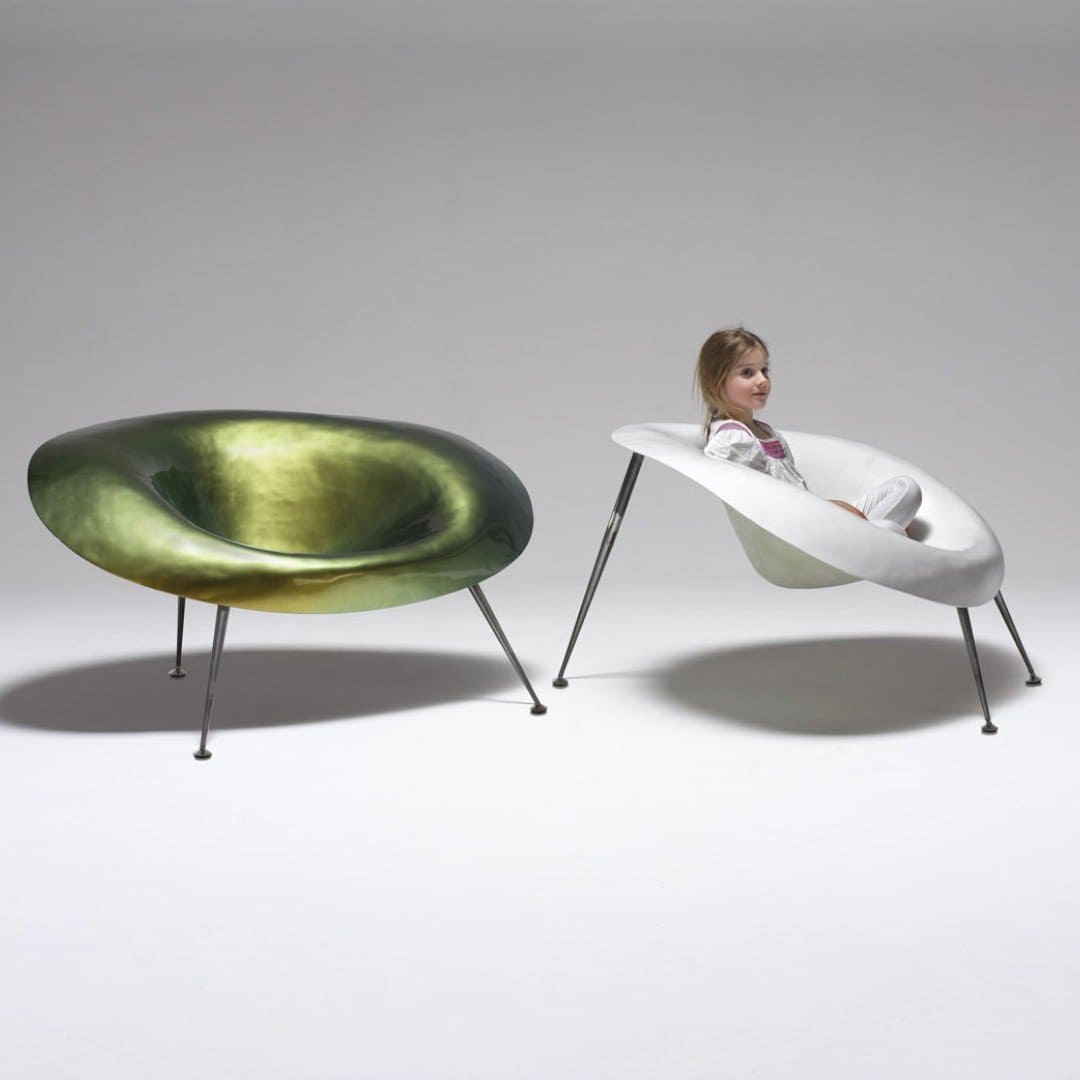 Fauteuil Nido vert iridescent