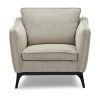 fauteuil-beige-chocolat-vert-majdeltier Fauteuil En Velours Côtelé Cleo