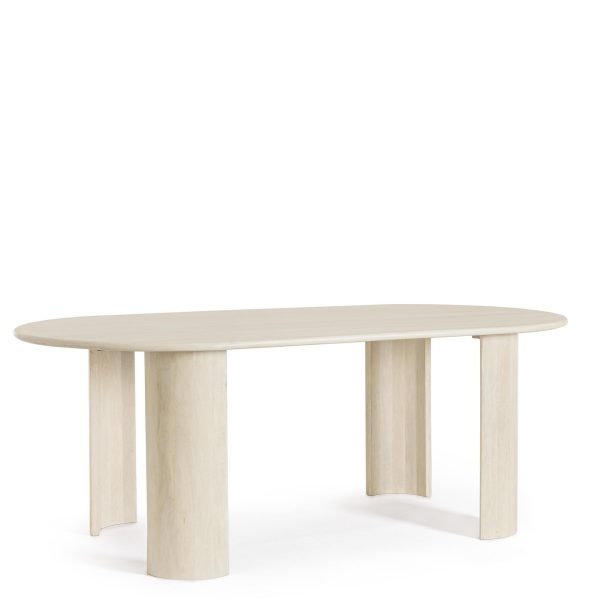 Table De Repas Ovale Rolo Blanche 100 X 210 Cm Majdeltier table-de-repas-ovale-rolo-blanche-100-x-210-cm-majdeltier