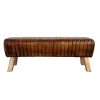 banc en cuir patiné 5 banc en cuir patine 5