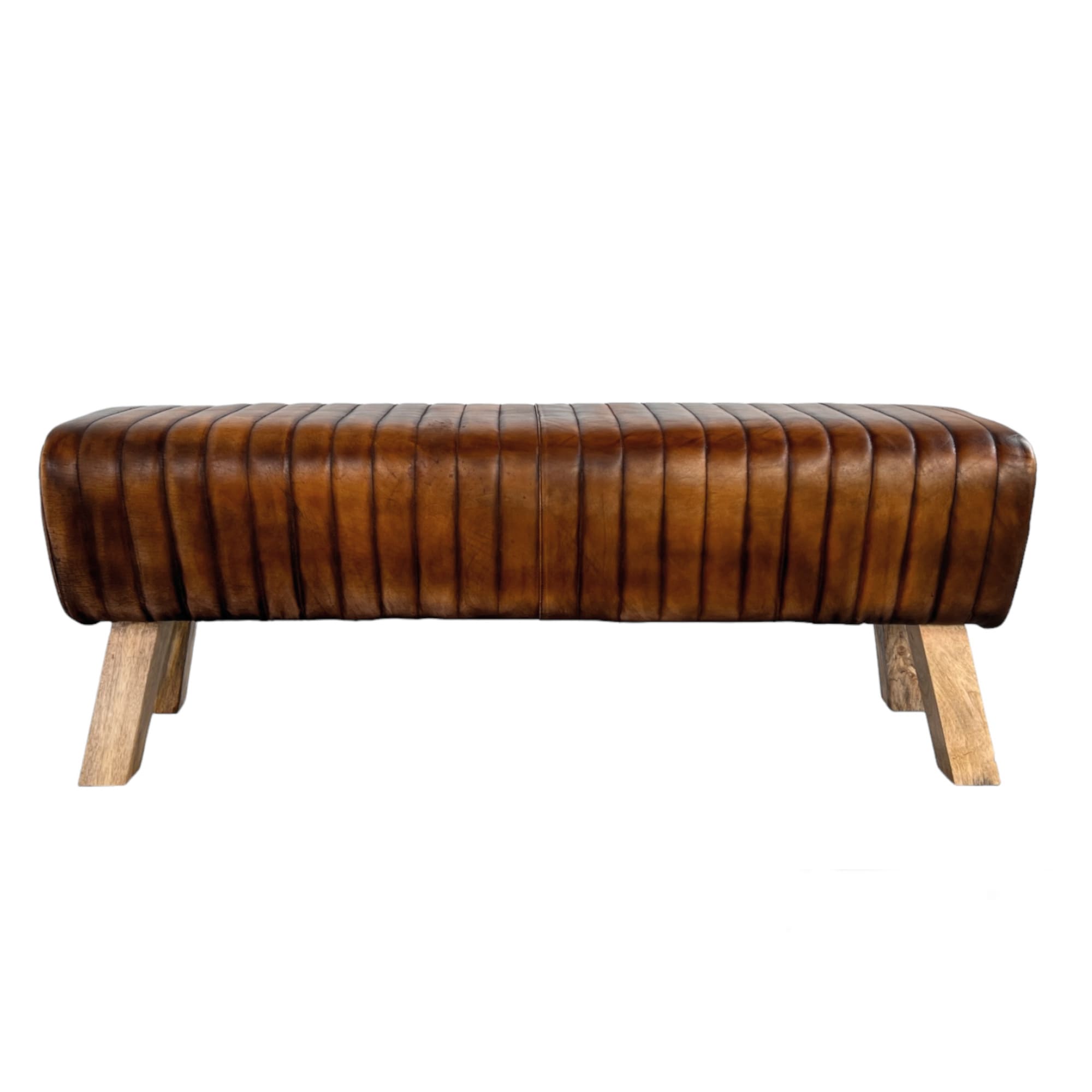 banc en cuir patiné 5 banc en cuir patine 5
