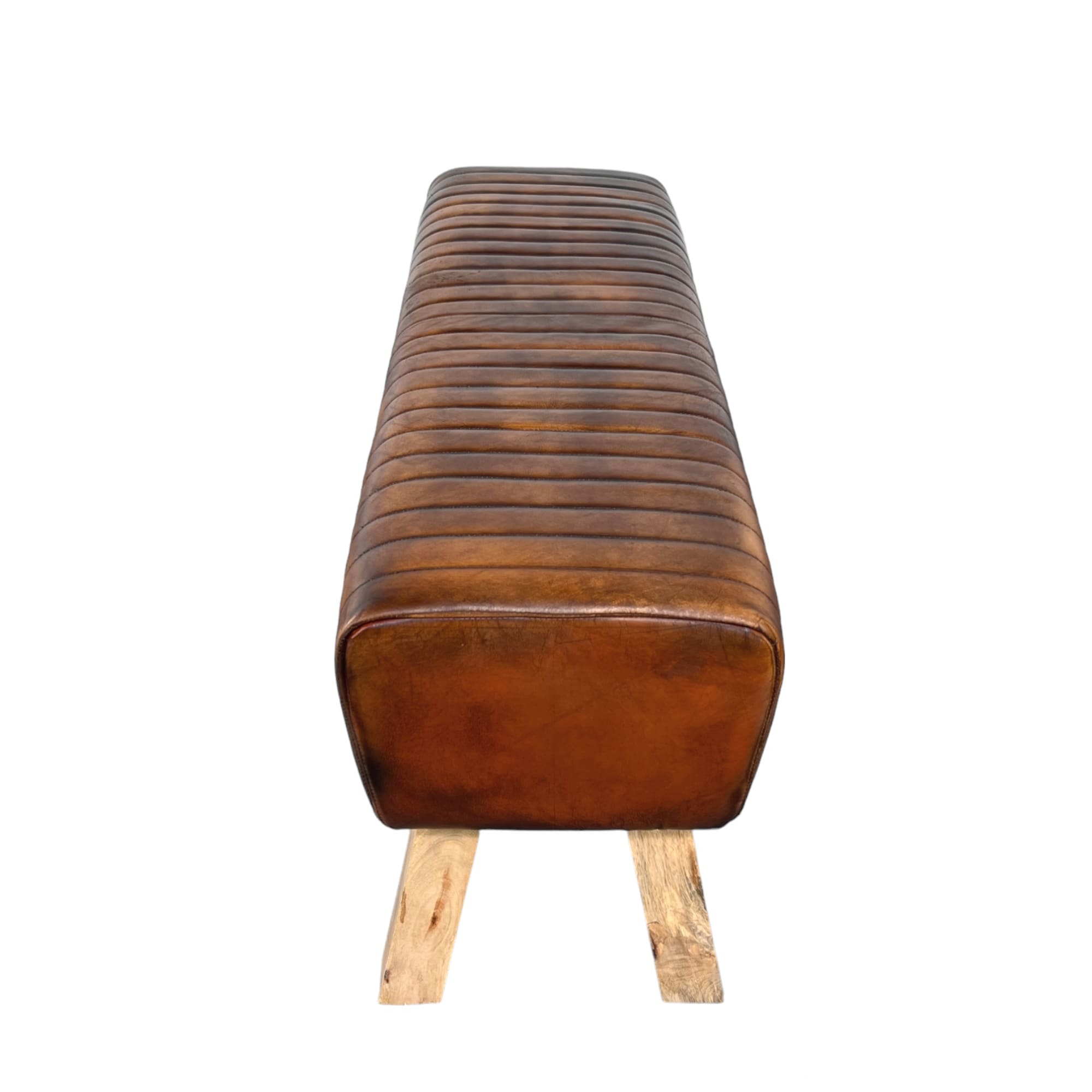 banc en cuir patiné banc en cuir patine