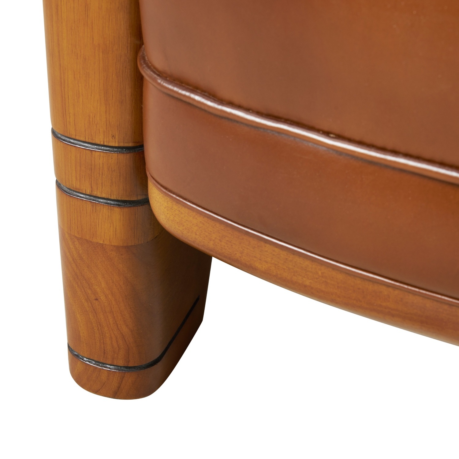 fauteuil club biarritz cuir chocolat 6