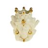 vases téte de maures porcelaine blanche 1 vases tete de maures porcelaine blanche 1