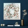 Peinture Tourbillon De Poissons Colores 2