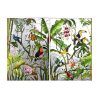 Tableau En Diptyque Jungle Exotique fond argente2 1