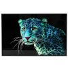 Tableau impression sur verre leopard bleu 2 2