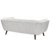 Canapé Beryl 3 Places Bouclé Blanc 5 Canape Beryl 3 Places Boucle Blanc 5