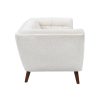 Canapé Beryl 3 Places Bouclé Blanc 6 Canape Beryl 3 Places Boucle Blanc 6