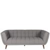 Canapé Beryl 3 places gris Canape Beryl 3 places gris