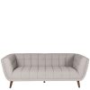 Canapé Beryl 3 places gris clair Canape Beryl 3 places gris clair