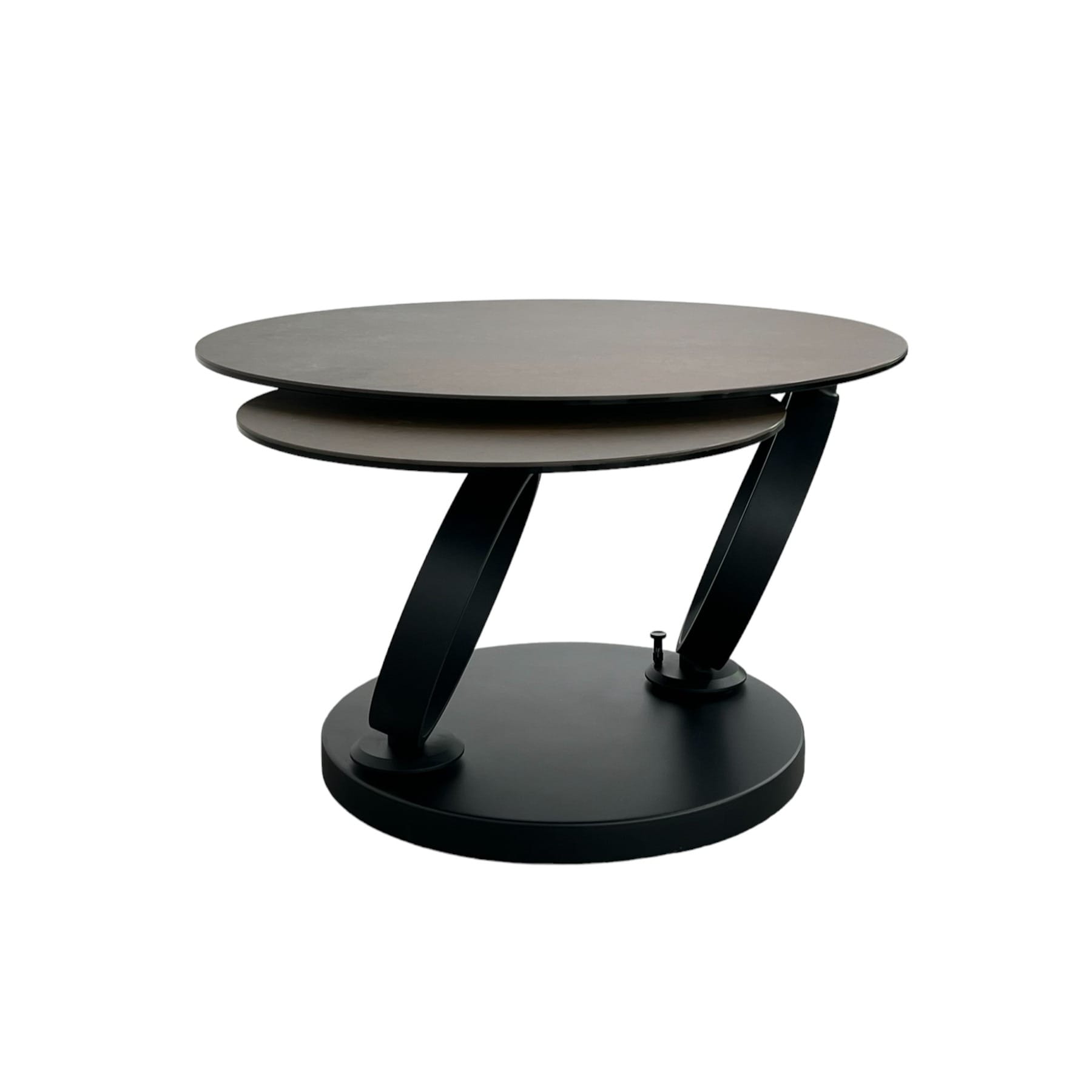 table basse pivotante en ceramique bronze 1