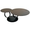 table basse pivotante en ceramique bronze 9
