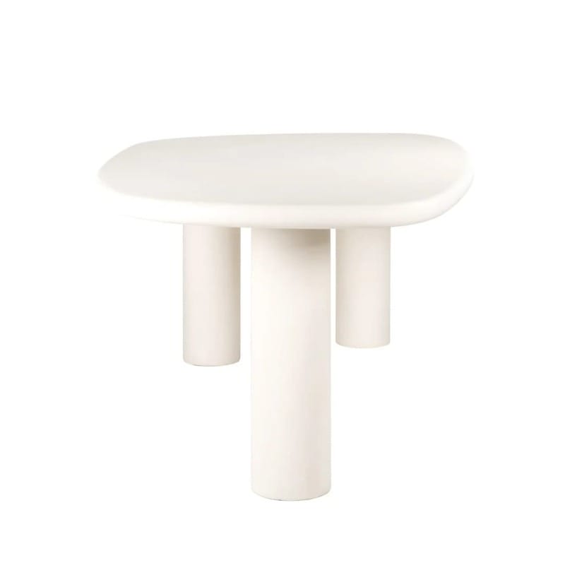 Table Bloomstone 235 cm table blanche table galet forme organique majdeltier design 1
