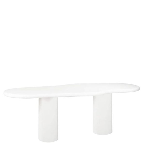 Table Bloomstone - Une table blanche organique nuage