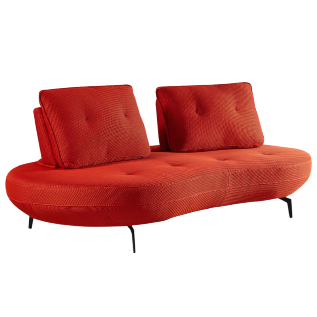 canapé poppy-canapé design-canapé Rouge-tissu 3d-pop-rouge-majdeltier-incurvé-haricot-méridienne-3 places canape poppy canape design canape Rouge tissu 3d pop rouge majdeltier incurve haricot meridienne 3 places