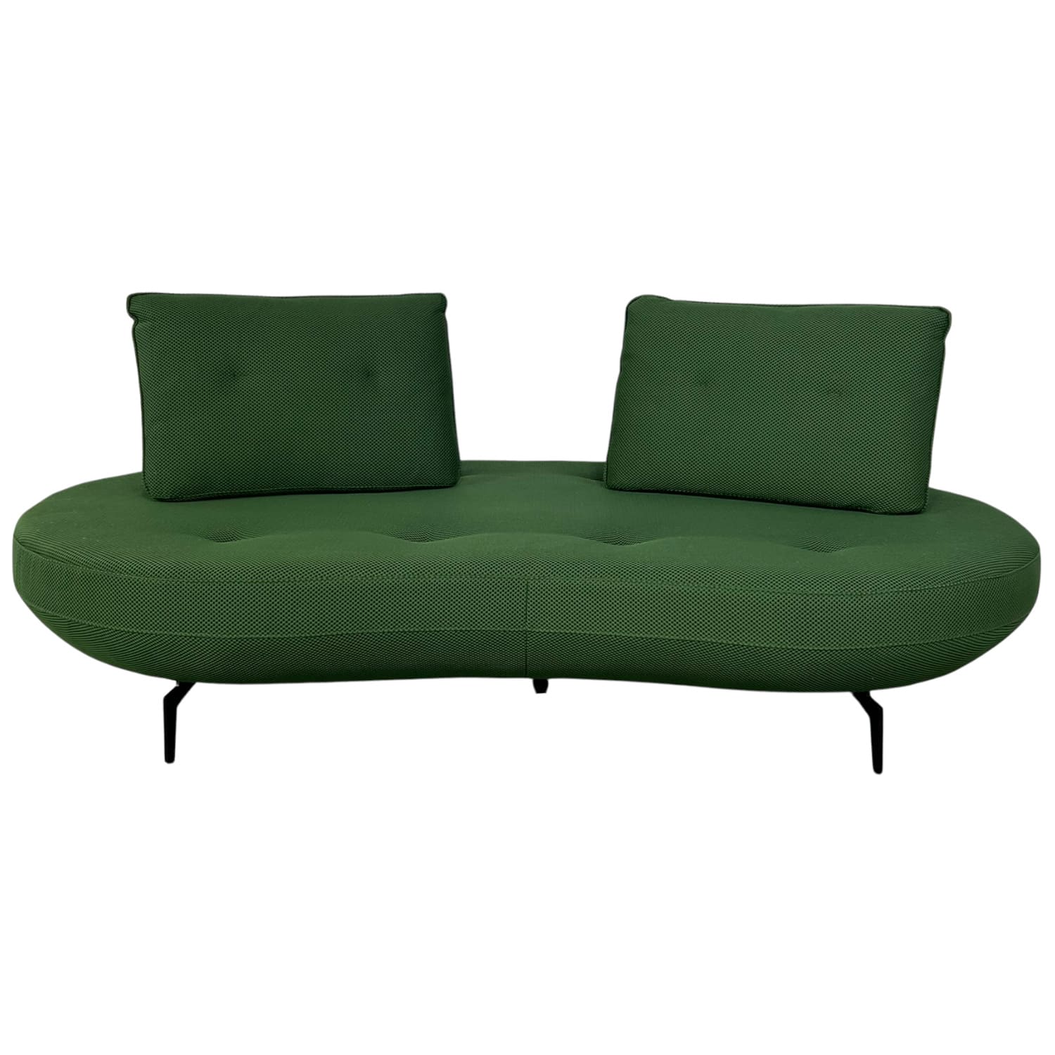 canape poppy canape design canape vert tissu 3d majdeltier incurve haricot meridienne 3 places 2