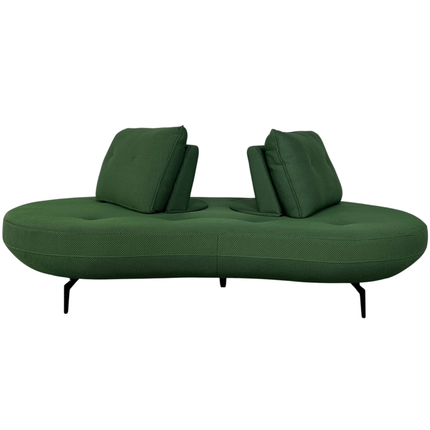 canape poppy canape design canape vert tissu 3d majdeltier incurve haricot meridienne 3 places 5
