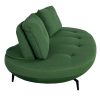 canape poppy canape design canape vert tissu 3d majdeltier incurve haricot meridienne 3 places 7