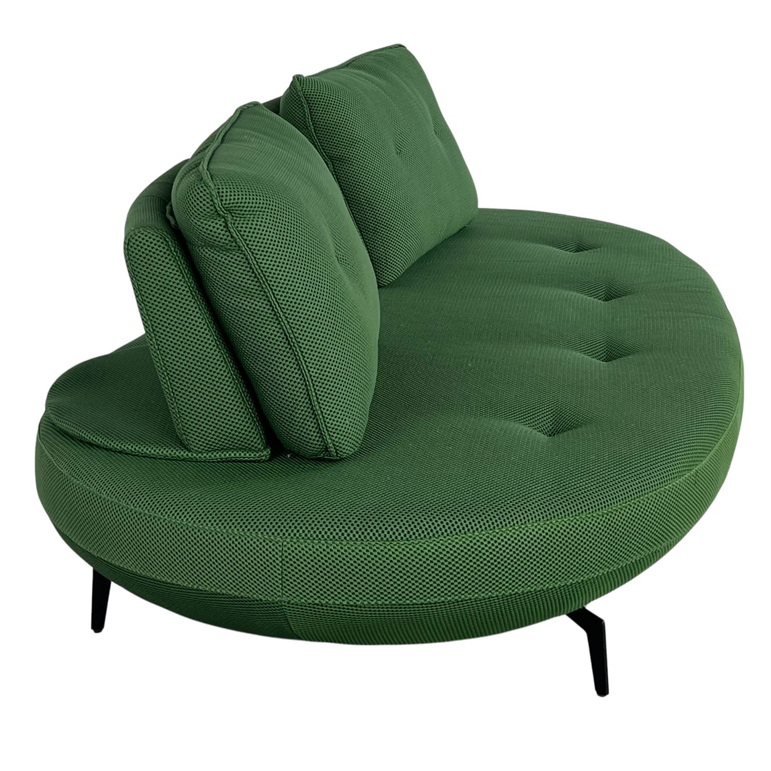 canape poppy canape design canape vert tissu 3d majdeltier incurve haricot meridienne 3 places 7