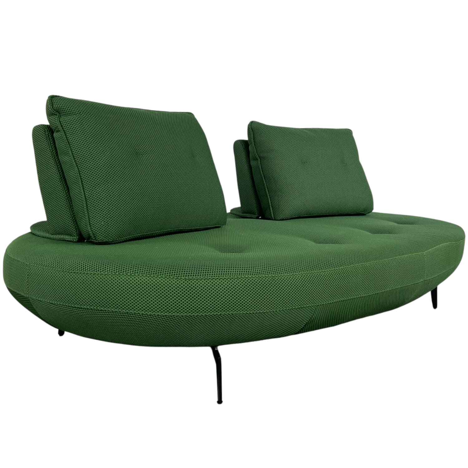 canape poppy canape design canape vert tissu 3d majdeltier incurve haricot meridienne 3 places 8