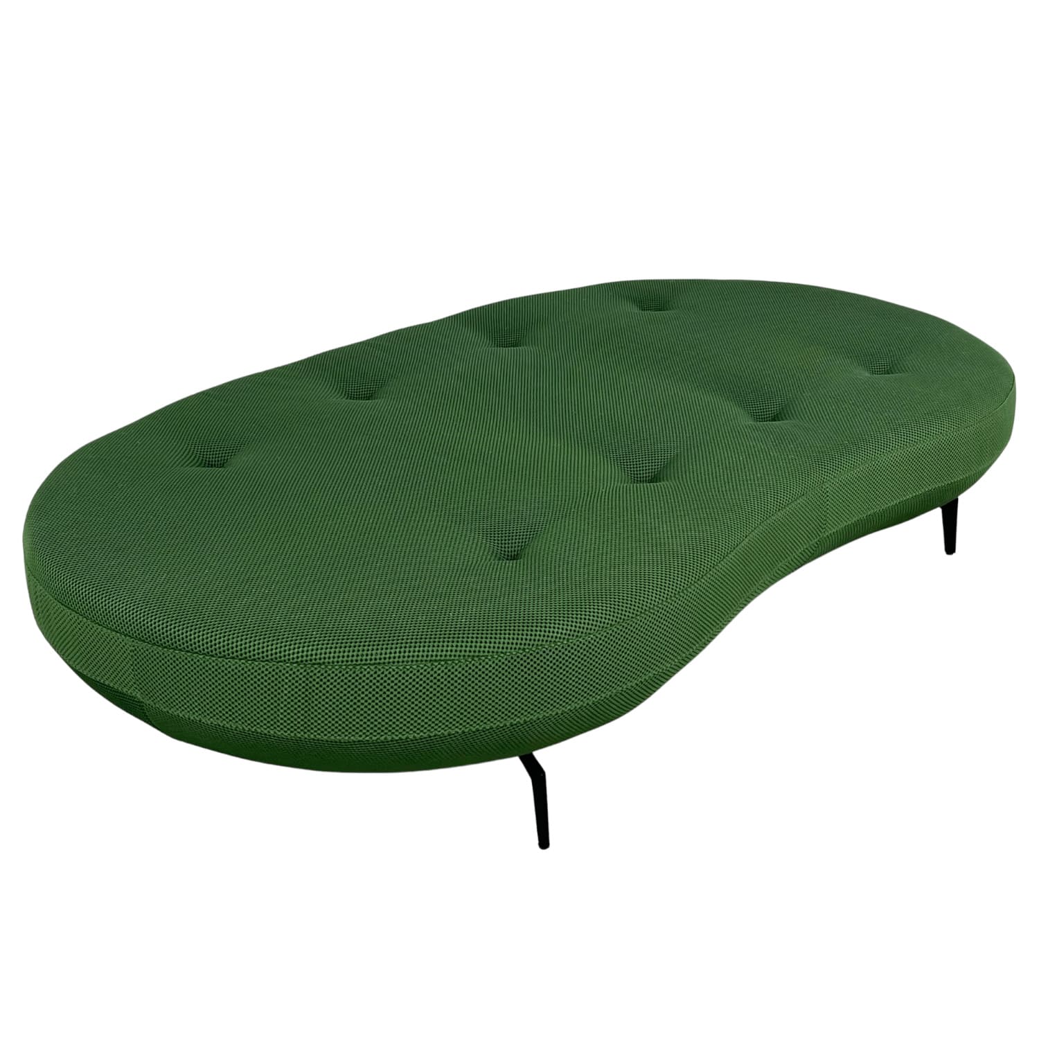 canape poppy canape design canape vert tissu 3d majdeltier incurve haricot meridienne 3 places lit