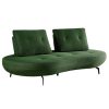 canapé poppy-canapé design-canapé vert-tissu 3d-vert-majdeltier-incurvé-haricot-méridienne-3 places canape poppy canape design canape vert tissu 3d vert majdeltier incurve haricot meridienne 3 places