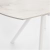 Table Ronde Ceramique Extensible Marla Blanche 3