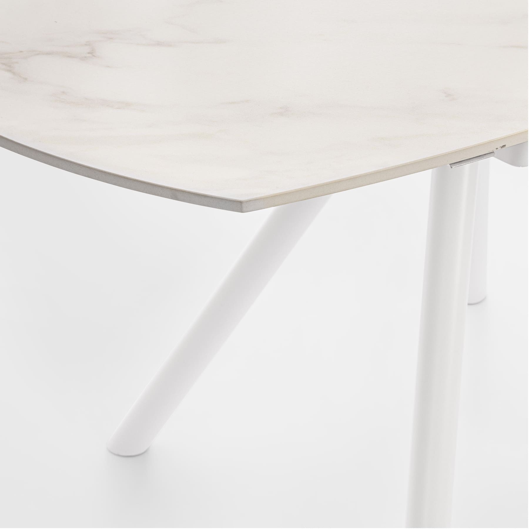 Table Ronde Ceramique Extensible Marla Blanche 3