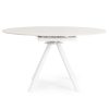 Table Ronde Ceramique Extensible Marla Blanche diametre 135 majdeltier design