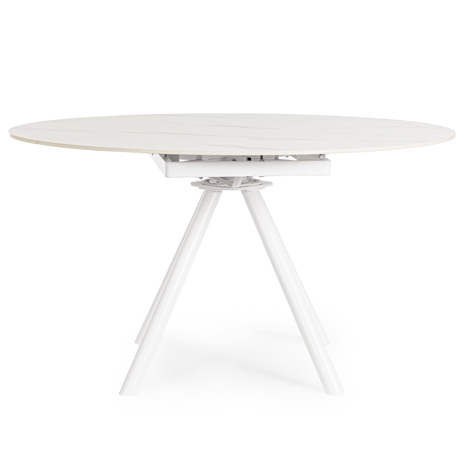 Table Ronde Ceramique Extensible Marla Blanche diametre 135 majdeltier design