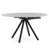 Table Ronde Céramique Extensible Marla Ø135 cm Gris Clair-majdeltier Table Ronde Ceramique Extensible Marla O135 cm Gris Clair majdeltier