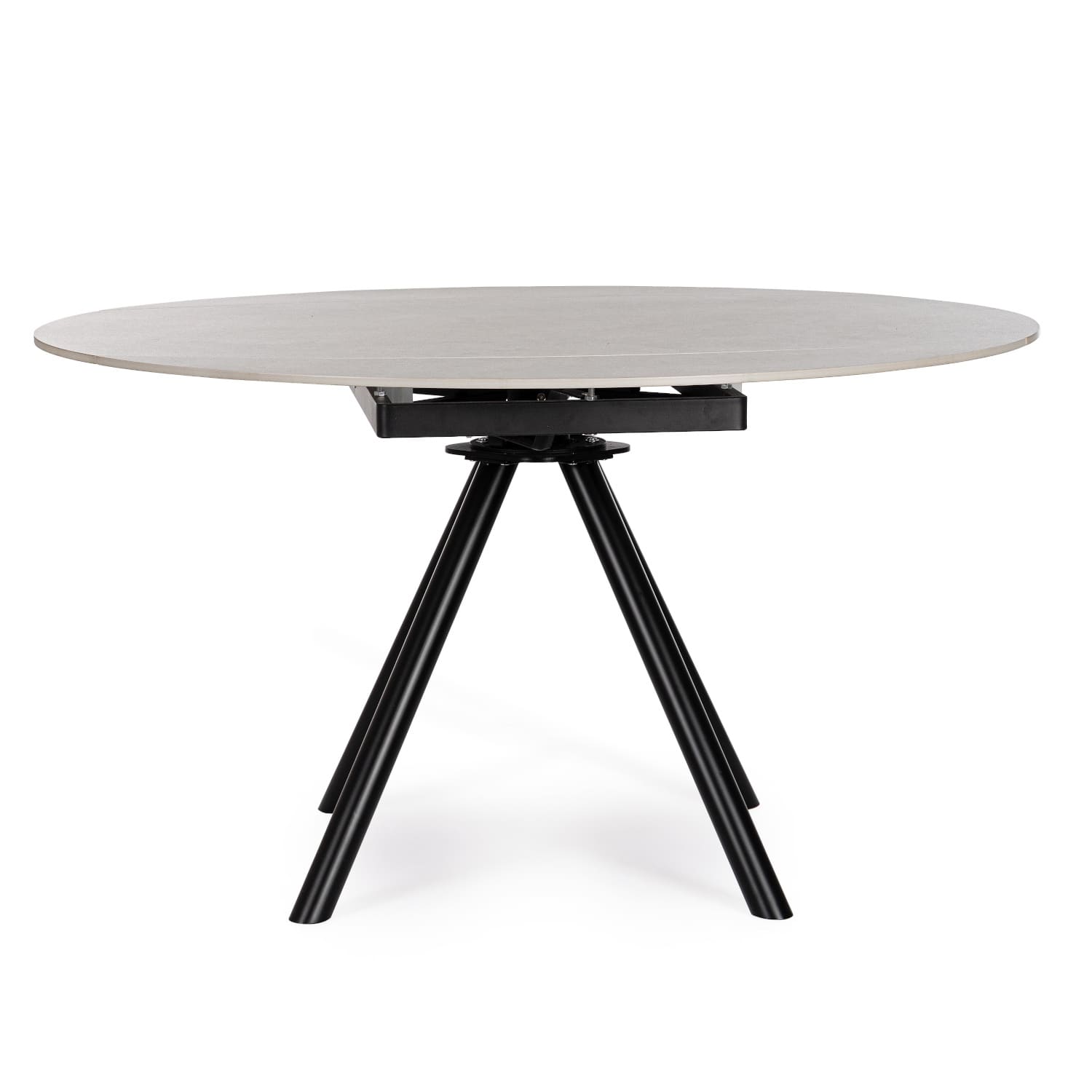 Table Ronde Céramique Extensible Marla Ø135 cm Gris Clair-majdeltier-2 Table Ronde Ceramique Extensible Marla O135 cm Gris Clair majdeltier 2