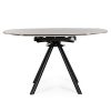 Table Ronde Céramique Extensible Marla Ø135 cm Gris Clair-majdeltier-4 Table Ronde Ceramique Extensible Marla O135 cm Gris Clair majdeltier 4