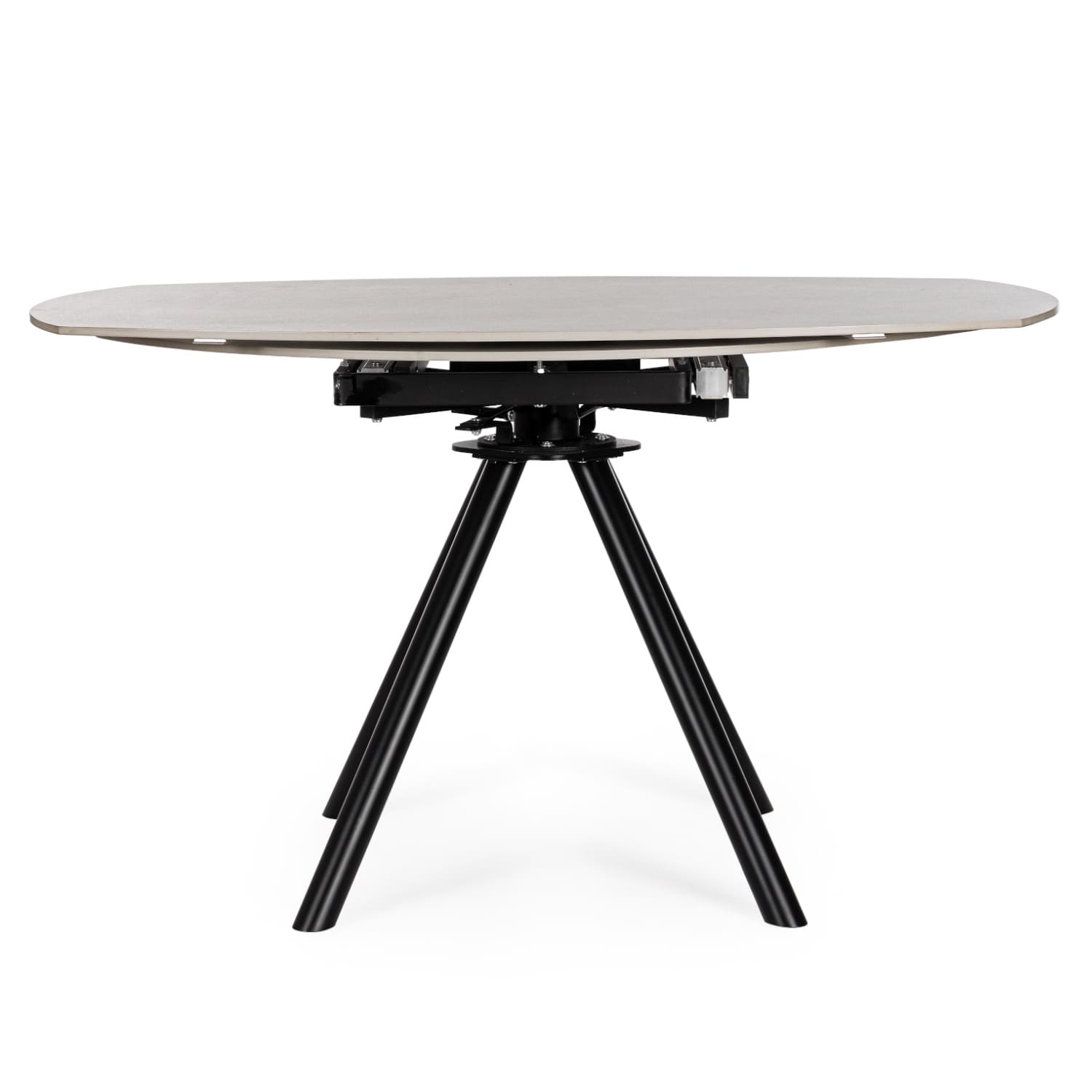 Table Ronde Céramique Extensible Marla Ø135 cm Gris Clair-majdeltier-4 Table Ronde Ceramique Extensible Marla O135 cm Gris Clair majdeltier 4