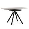 Table Ronde Céramique Extensible Marla Ø135 cm Gris Clair-majdeltier-5 Table Ronde Ceramique Extensible Marla O135 cm Gris Clair majdeltier 5