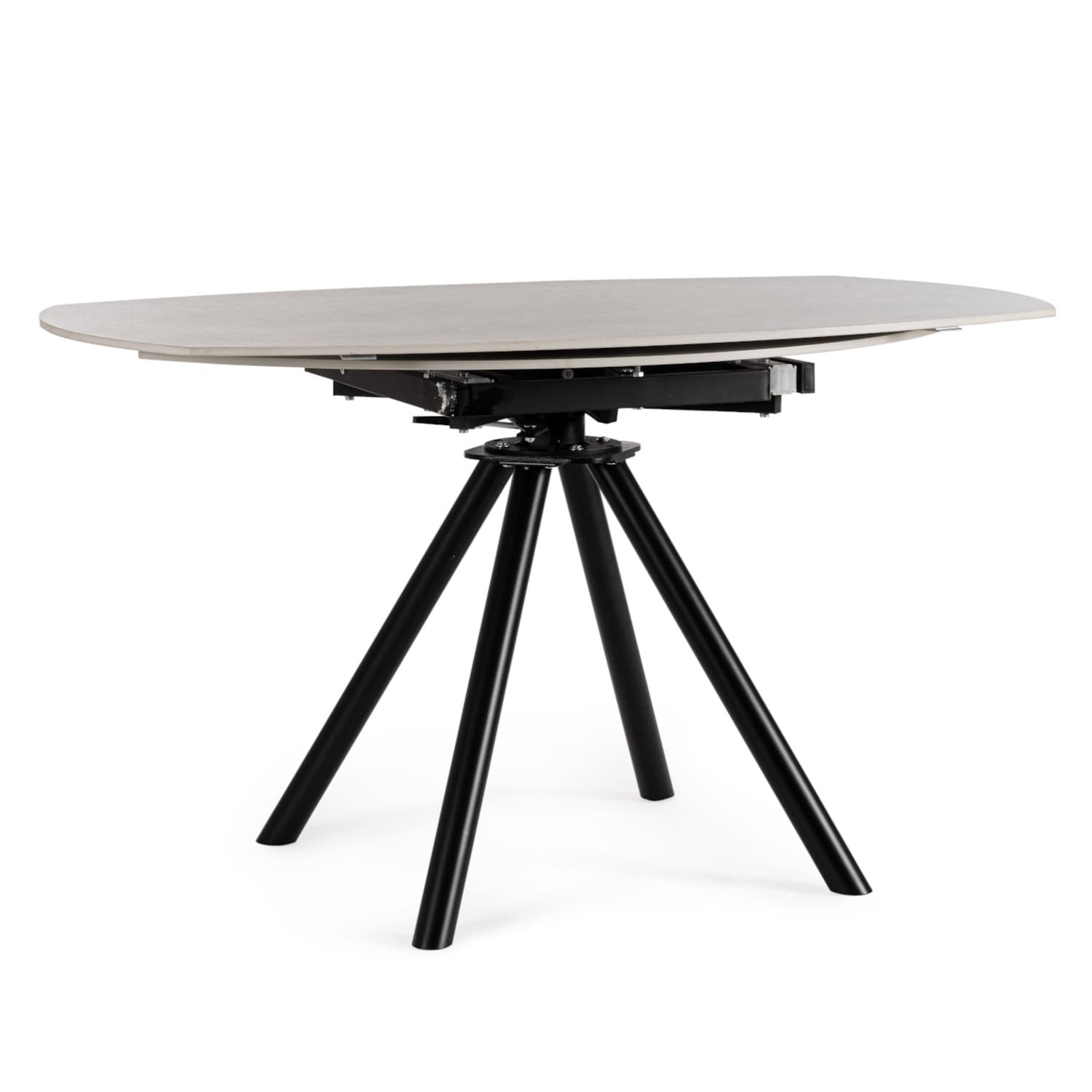 Table Ronde Céramique Extensible Marla Ø135 cm Gris Clair-majdeltier-5 Table Ronde Ceramique Extensible Marla O135 cm Gris Clair majdeltier 5