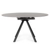 Table Ronde Céramique Extensible marla -gris-majdeltier 1 Table Ronde Ceramique Extensible marla gris majdeltier 1