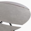 Table Ronde Céramique Extensible marla -gris-majdeltier 3 Table Ronde Ceramique Extensible marla gris majdeltier 3