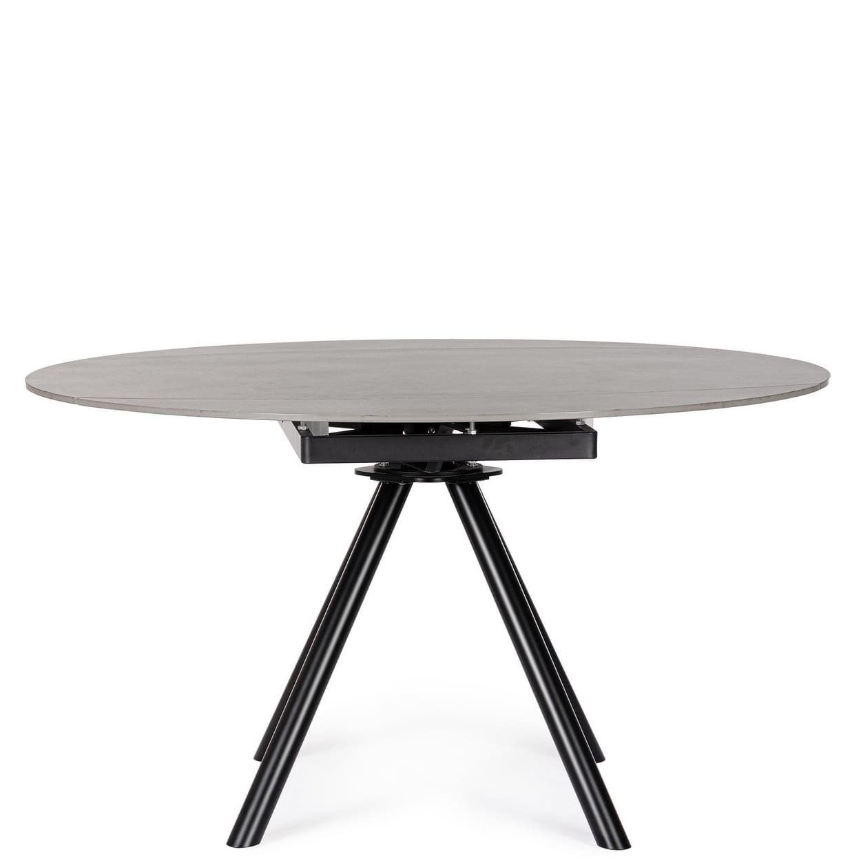Table Ronde Céramique Extensible marla -gris-majdeltier Table Ronde Céramique Extensible Marla - Une table ronde et compacte