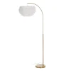 Lampadaire Doré Suspension Plumes