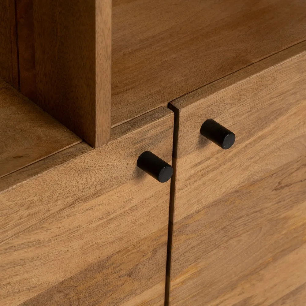 Bibliotheque Marceau angles arrondis manguier massif rangement majdeltier 6