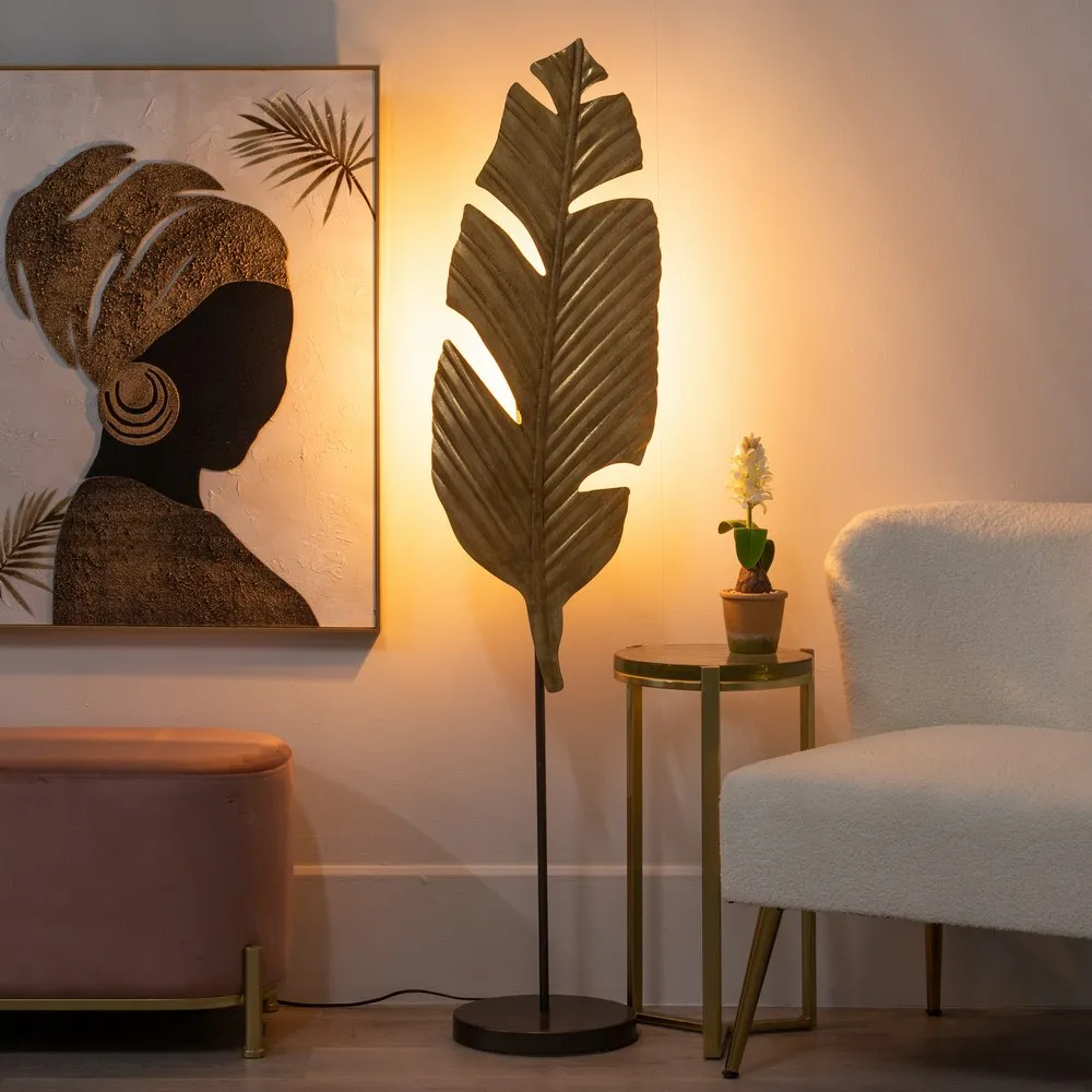 Lampadaire Feuille De Bananier 001