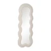 Miroir Ondulé Tissu bouclé blanc - Thumbnail Image 2